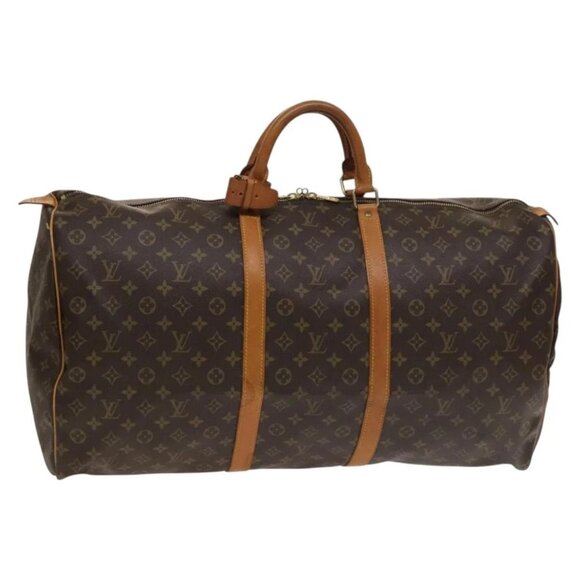 LOUIS VUITTON Monogram Keepall 60 Boston Bag M41422 LV Auth yk18841 - Picture 1 of 16